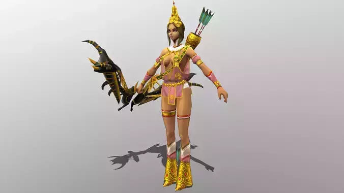 Karma Low-poly 3D model