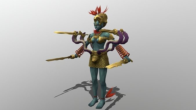 Carly Low-poly 3D model