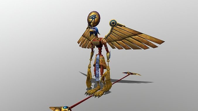Horus Low-poly 3D model