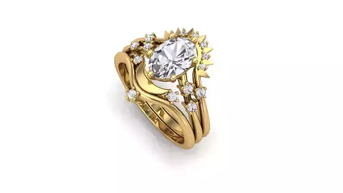 Moon and Sun Ring jewelry
