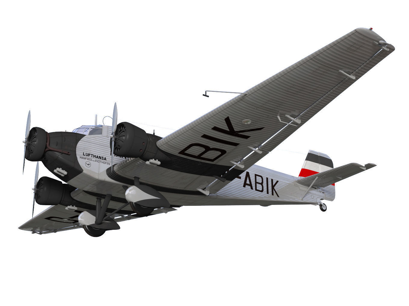Junkers Ju52 3D model_3