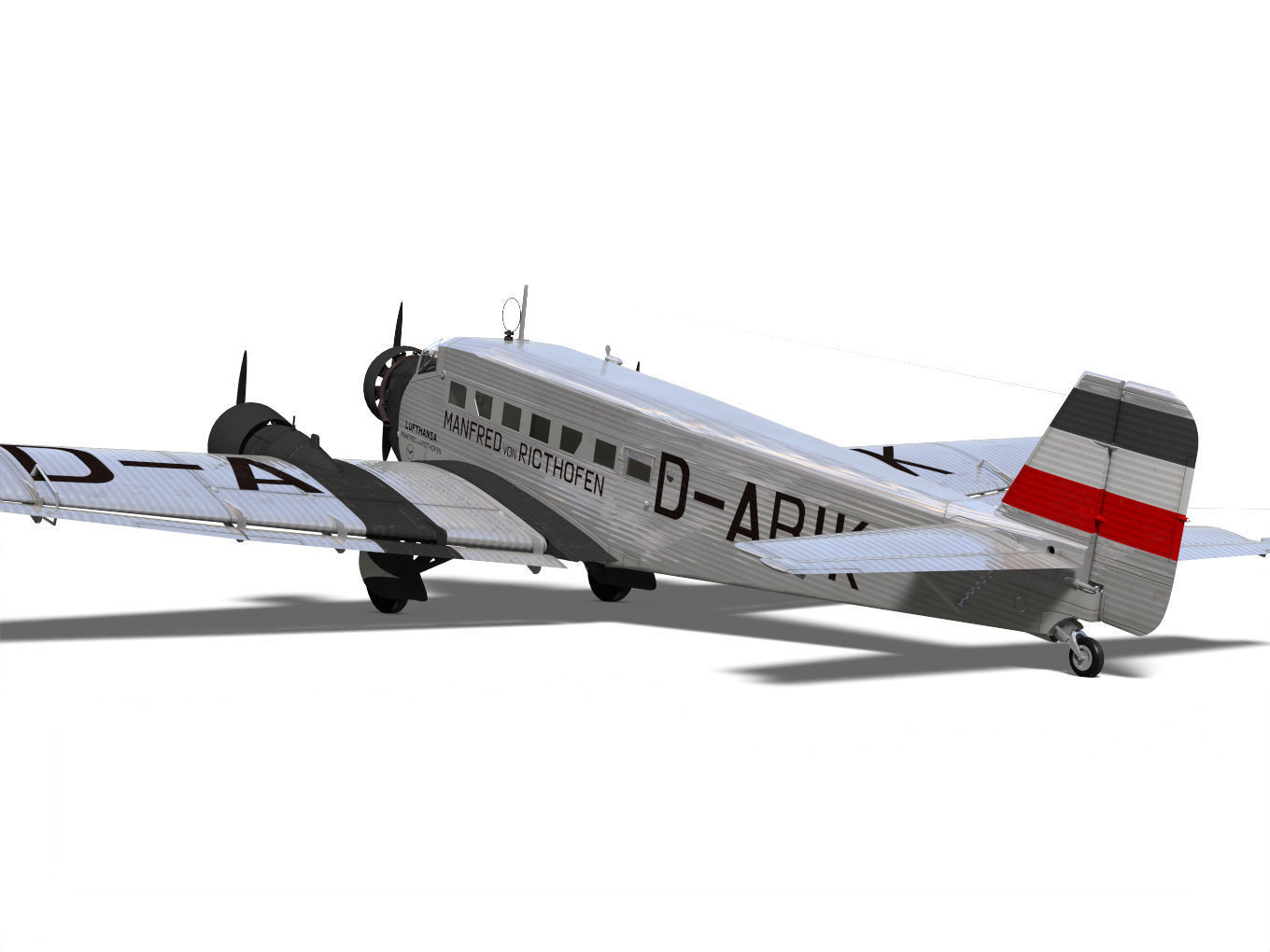 Junkers Ju52 3D model_6