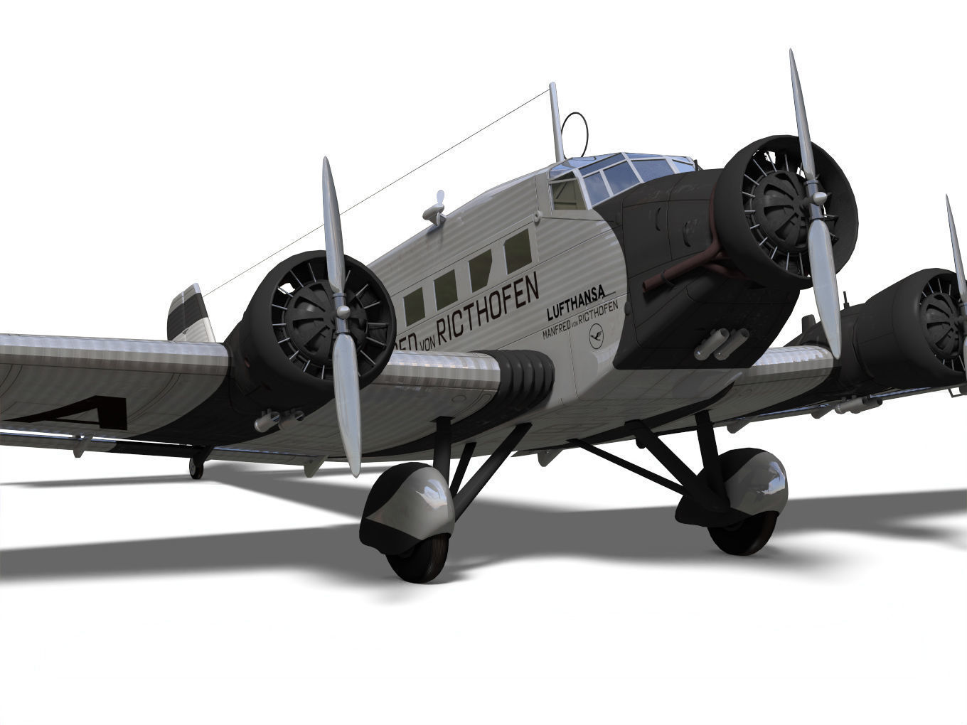 Junkers Ju52 3D model_7