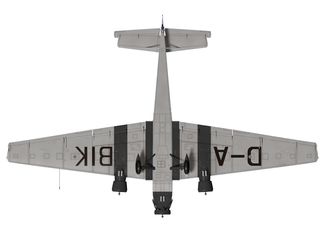 Junkers Ju52 3D model_11