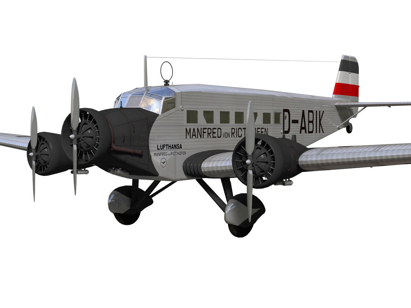 Junkers Ju52 3D model_4