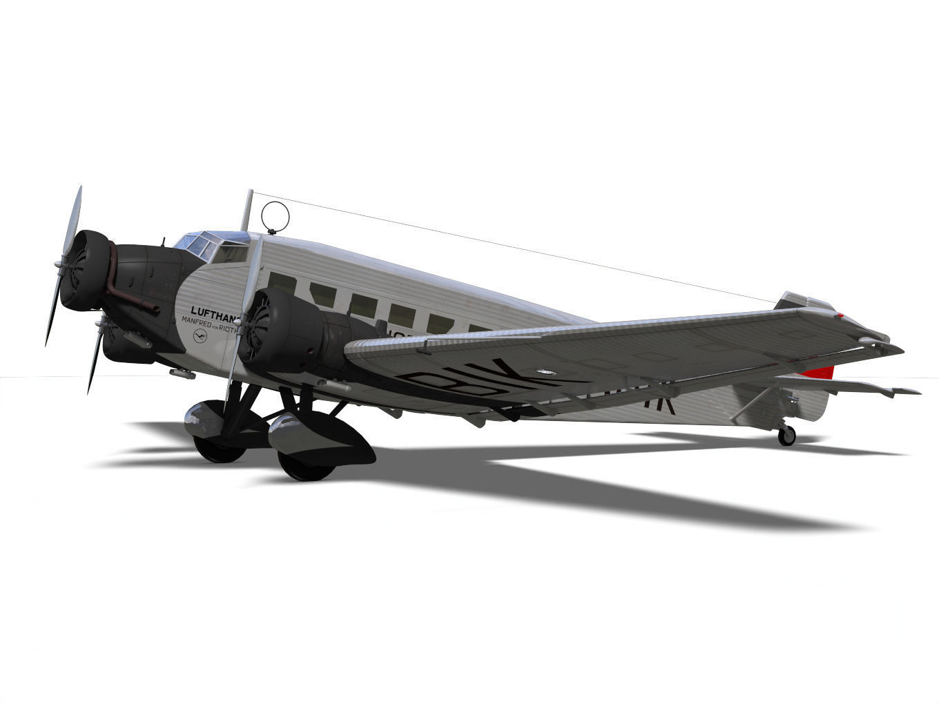 Junkers Ju52 3D model_5