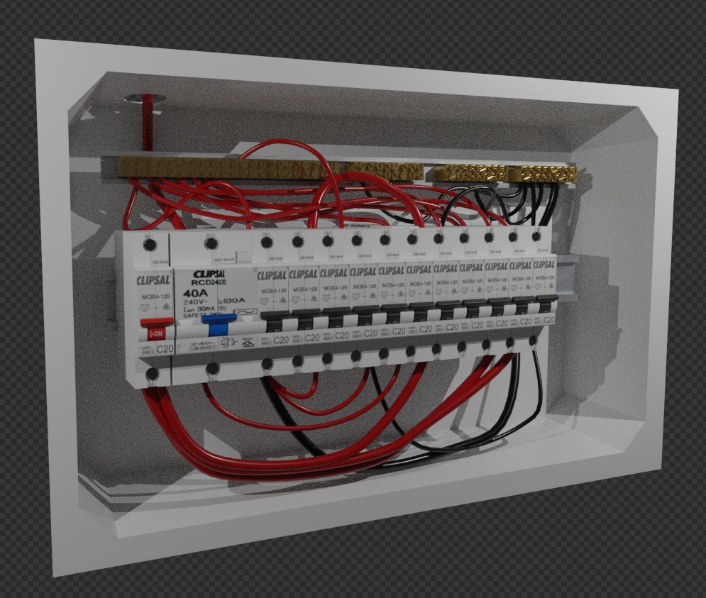 Circuit Board Free 3D model_3