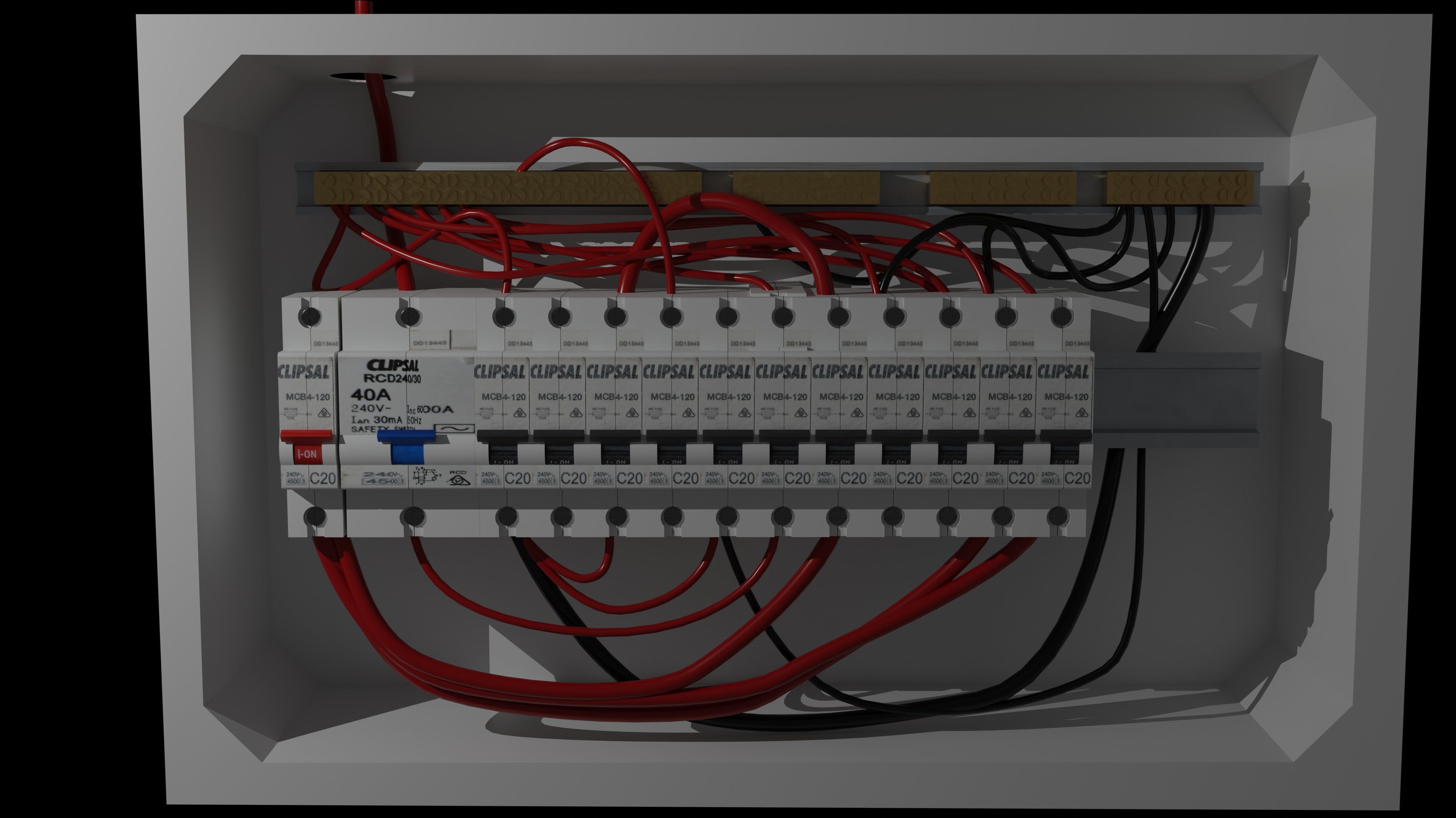 Circuit Board Free 3D model_1