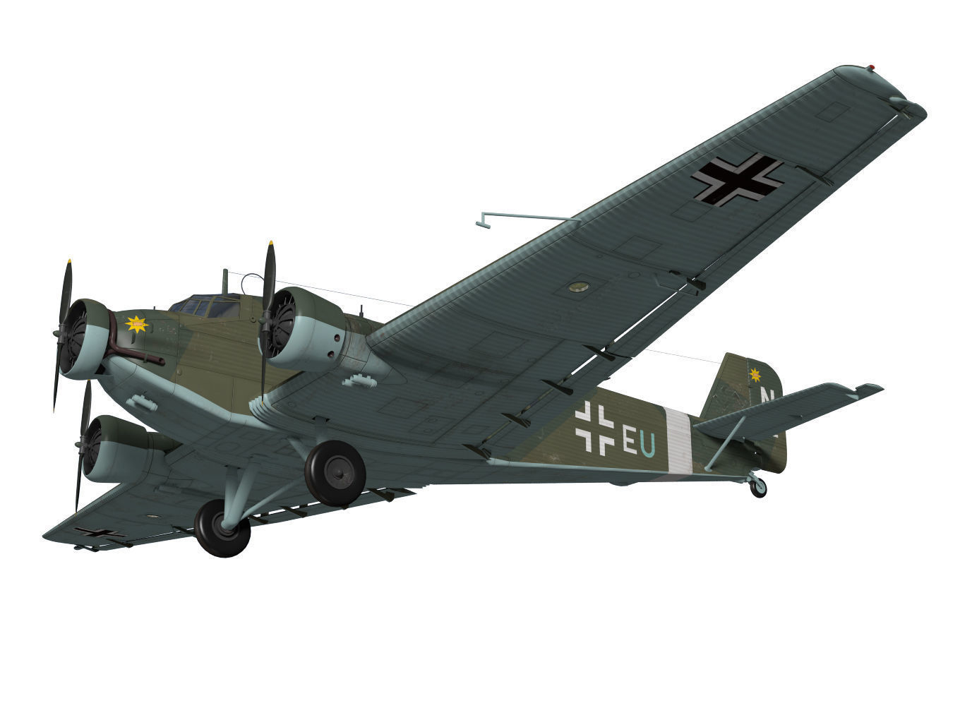 Junkers Ju52 3D model_3