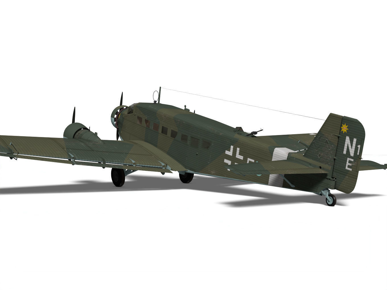Junkers Ju52 3D model_6