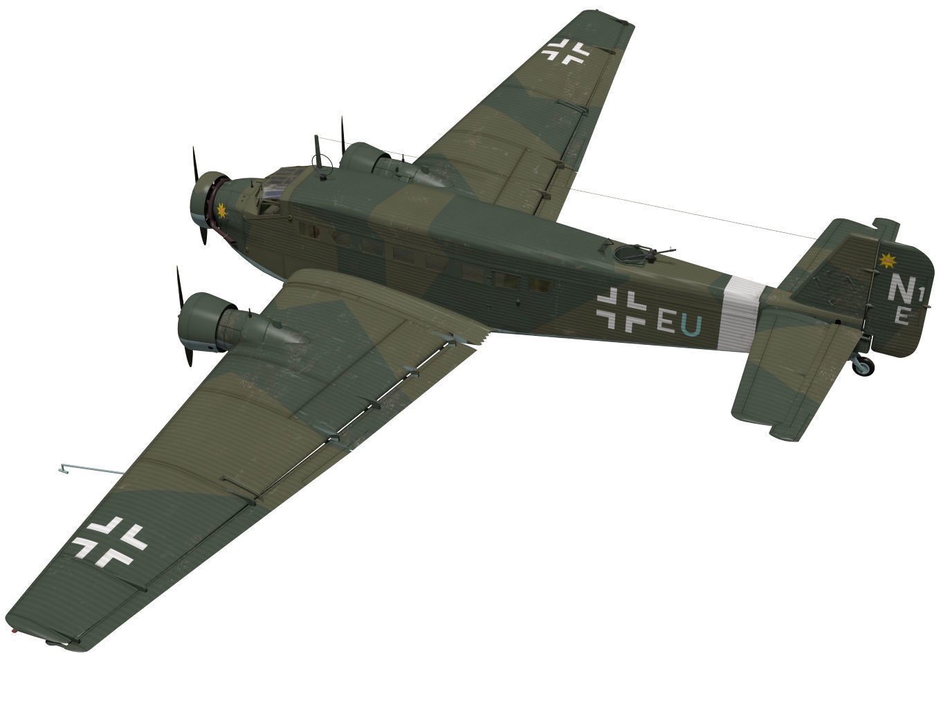 Junkers Ju52 3D model_1