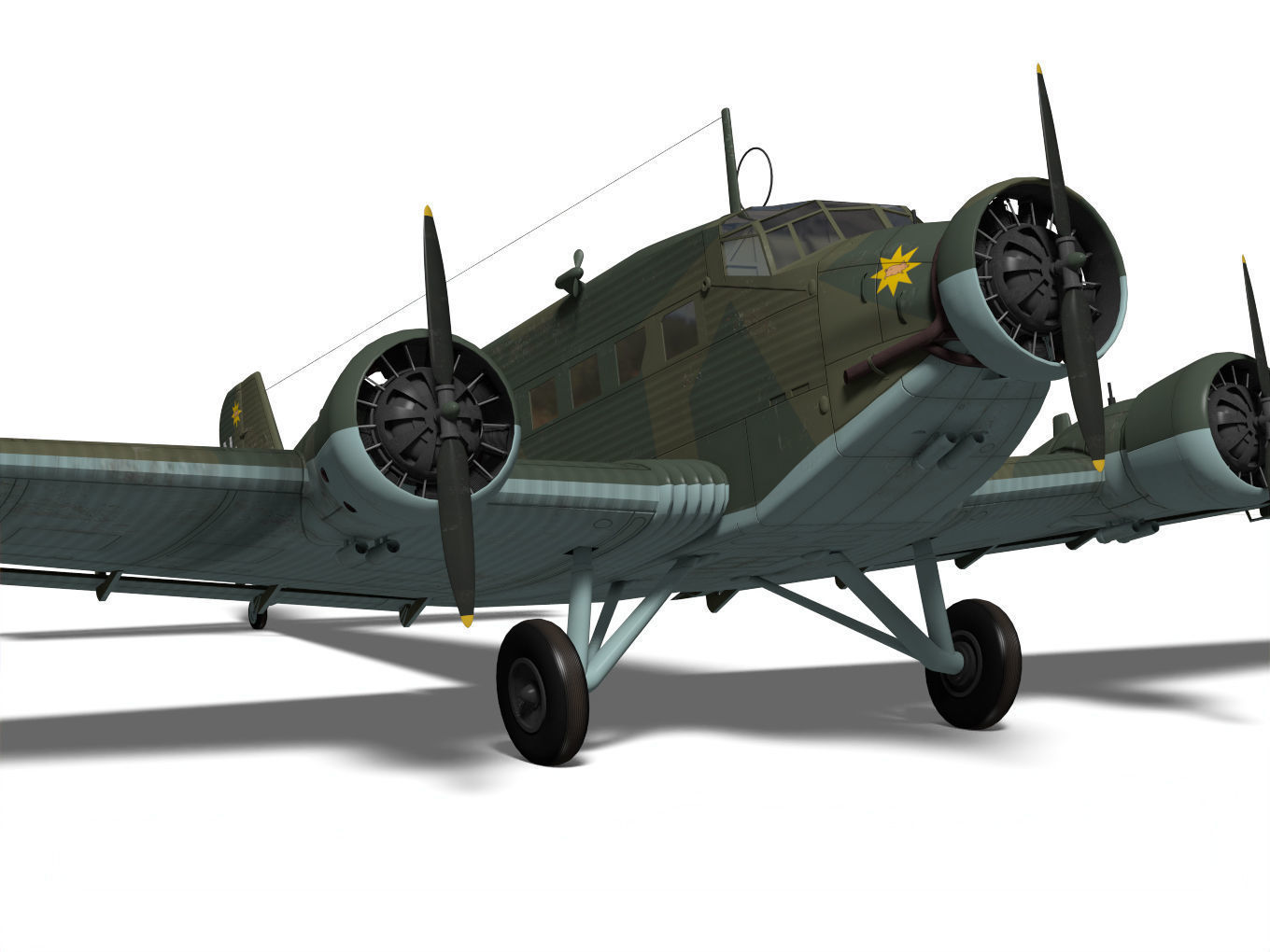 Junkers Ju52 3D model_7
