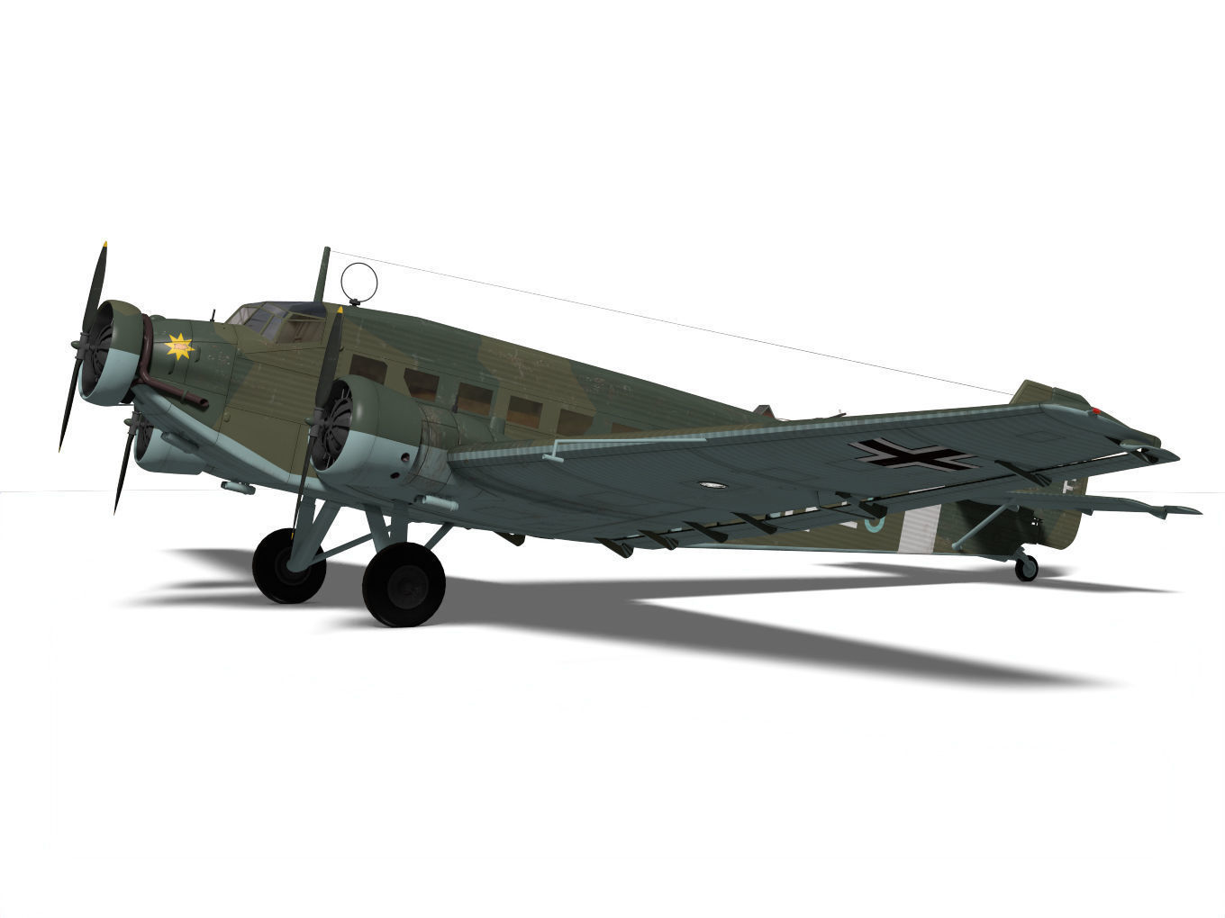 Junkers Ju52 3D model_5
