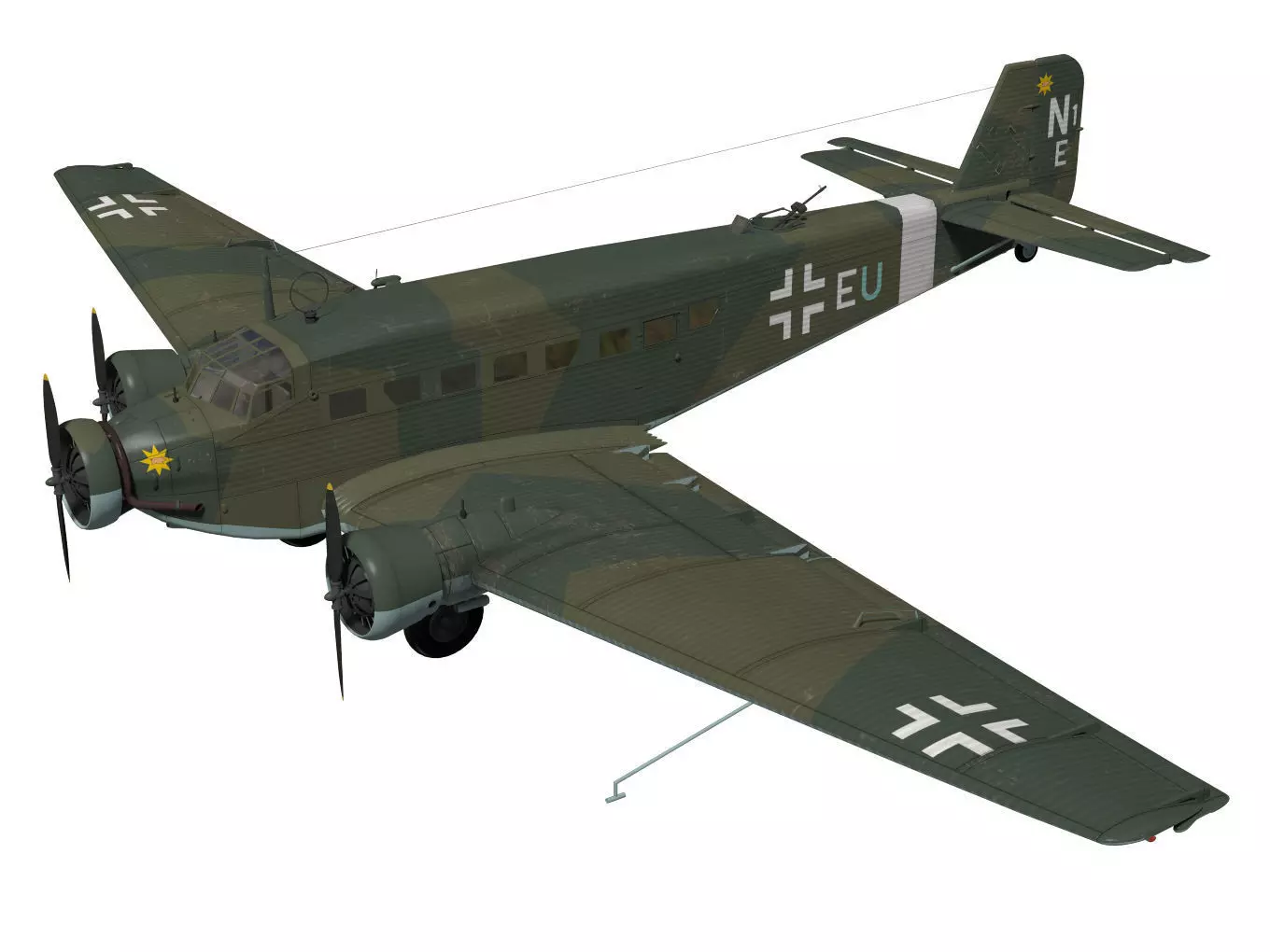 Junkers Ju52 3D model_0