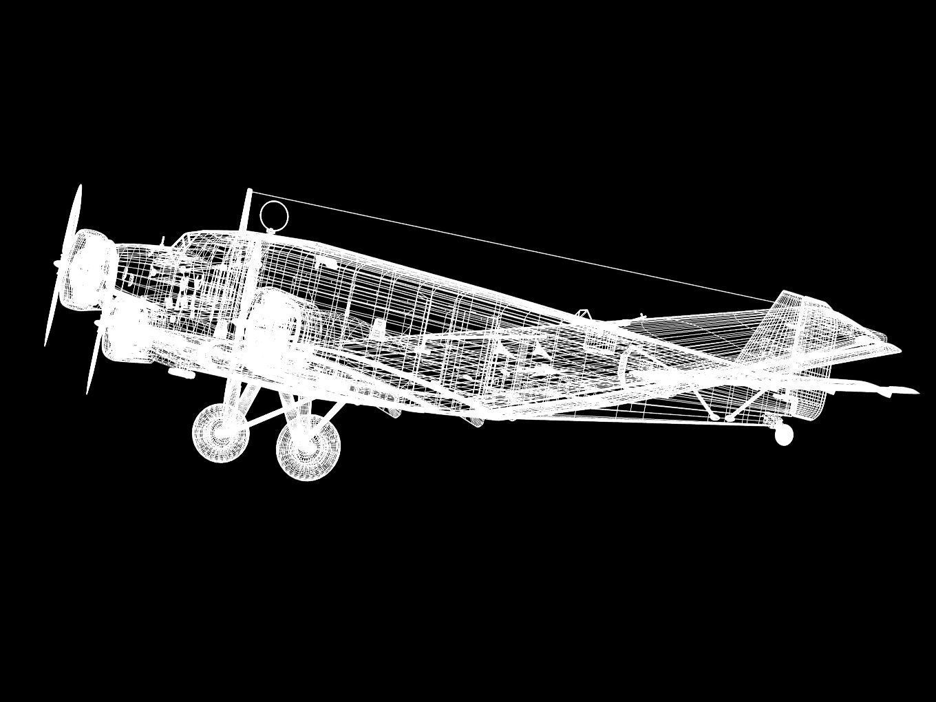 Junkers Ju52 3D model_13