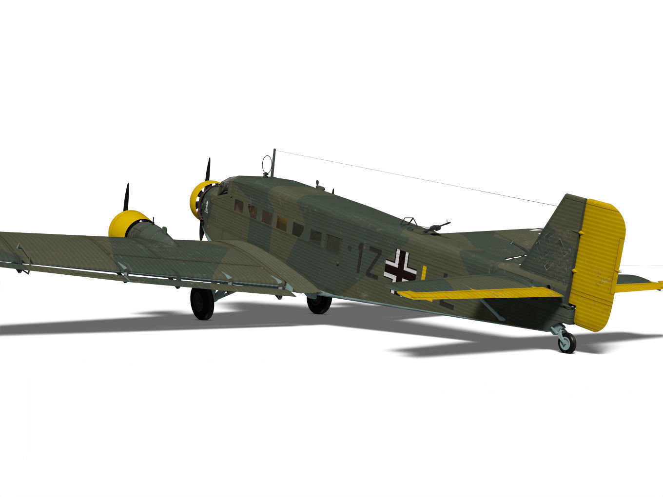 Junkers Ju52 3D model_6