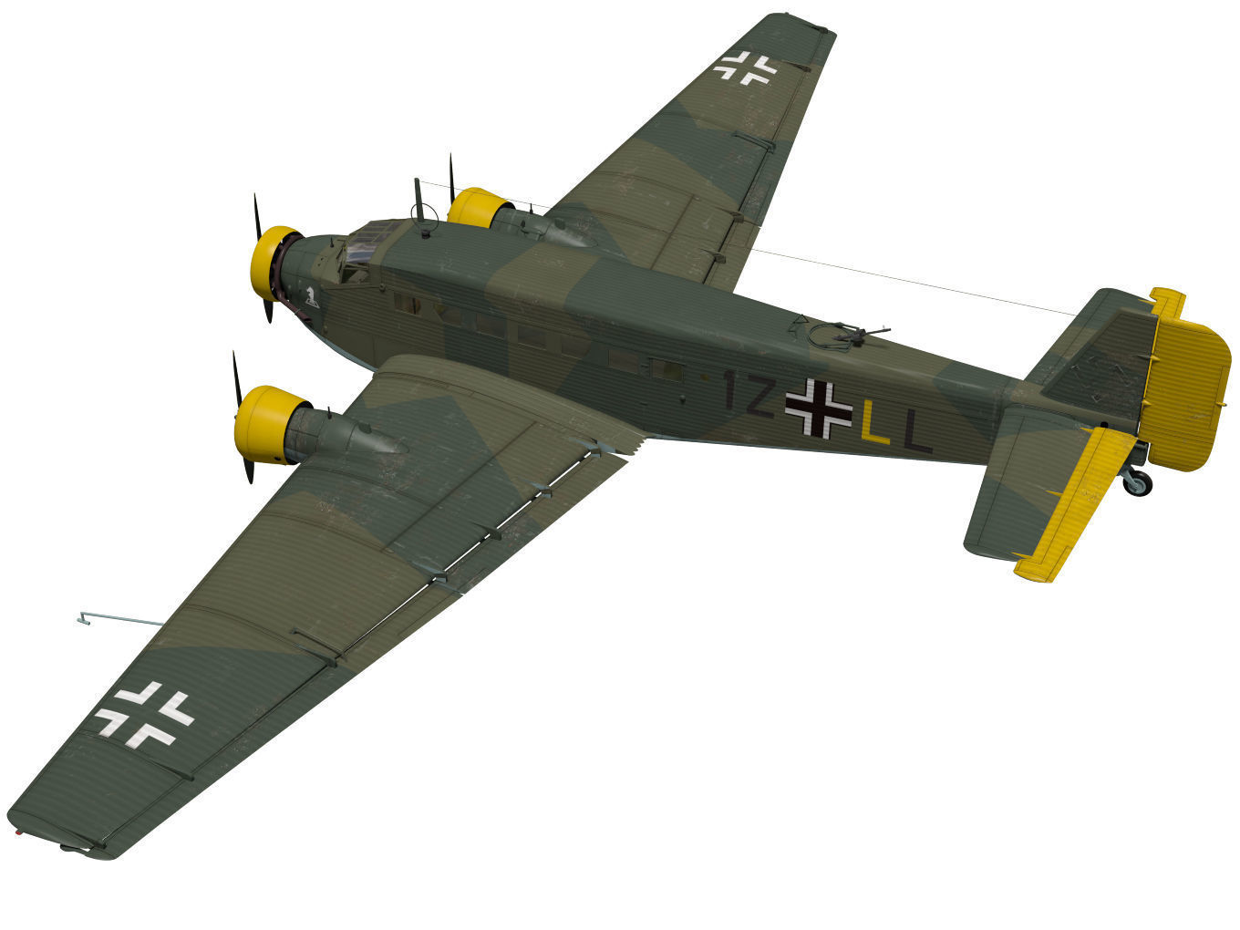 Junkers Ju52 3D model_1