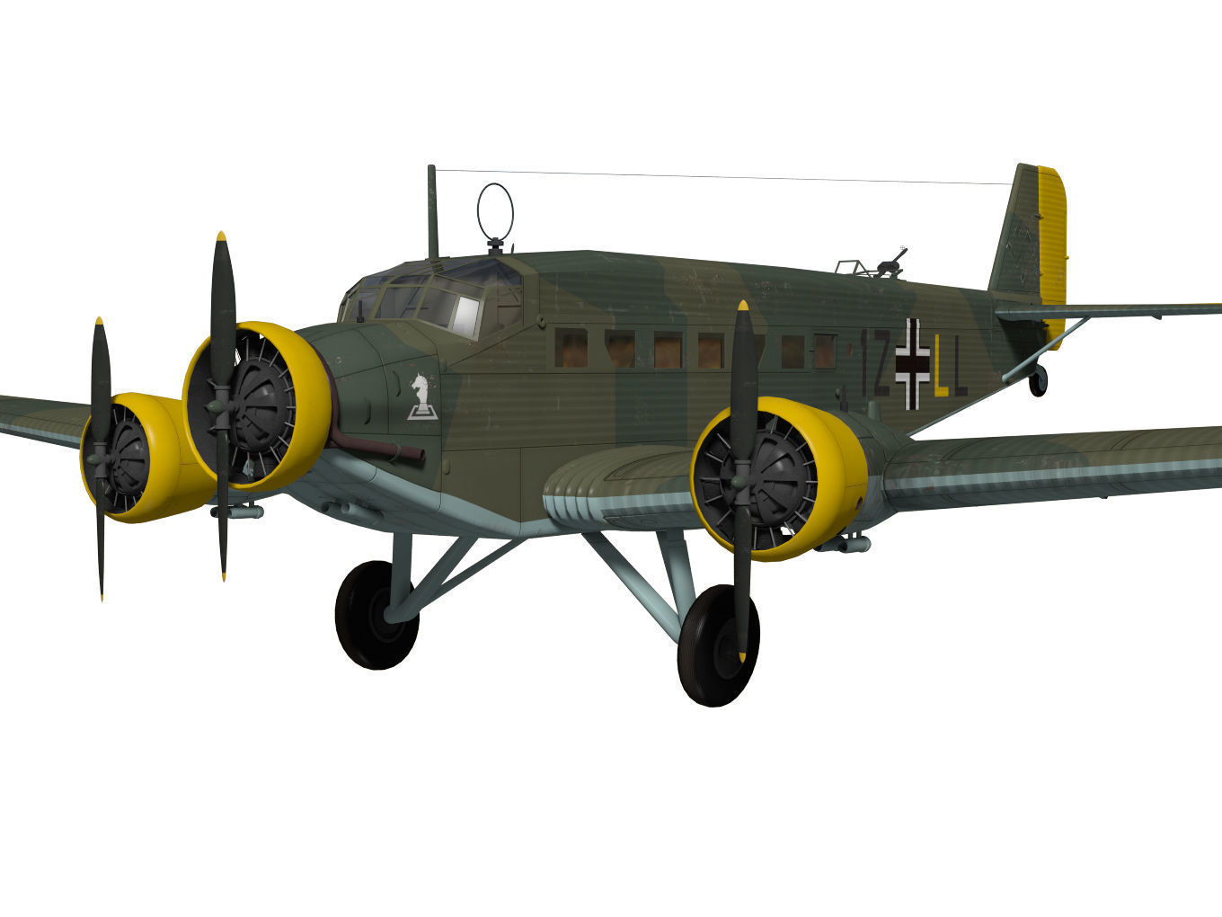Junkers Ju52 3D model_4