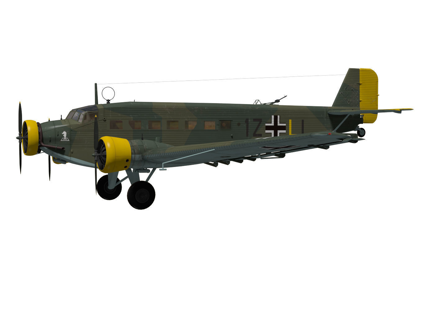 Junkers Ju52 3D model_2
