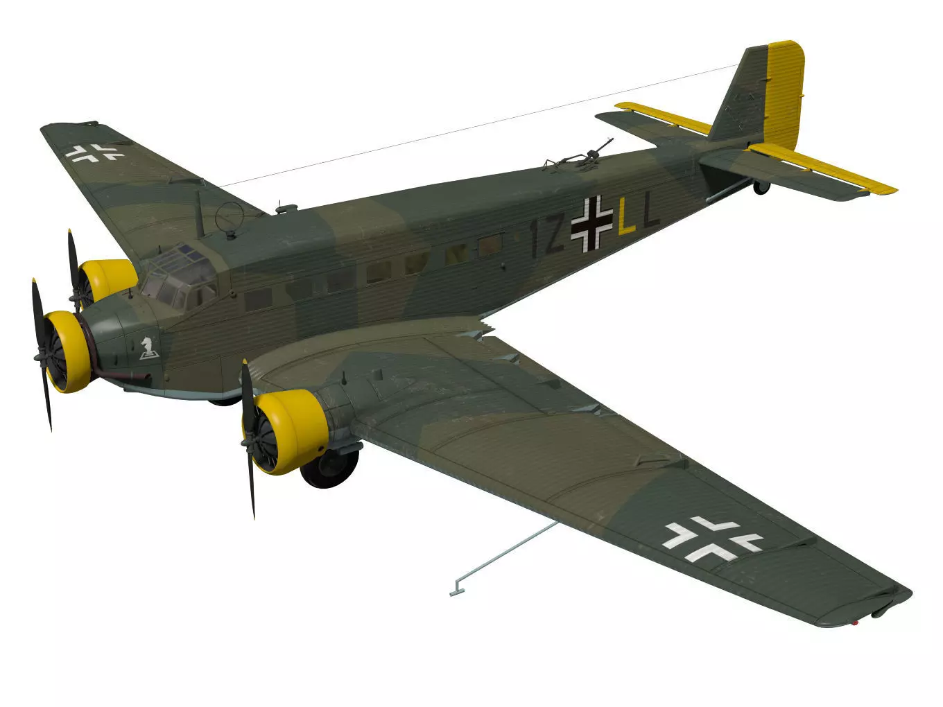 Junkers Ju52 3D model_0