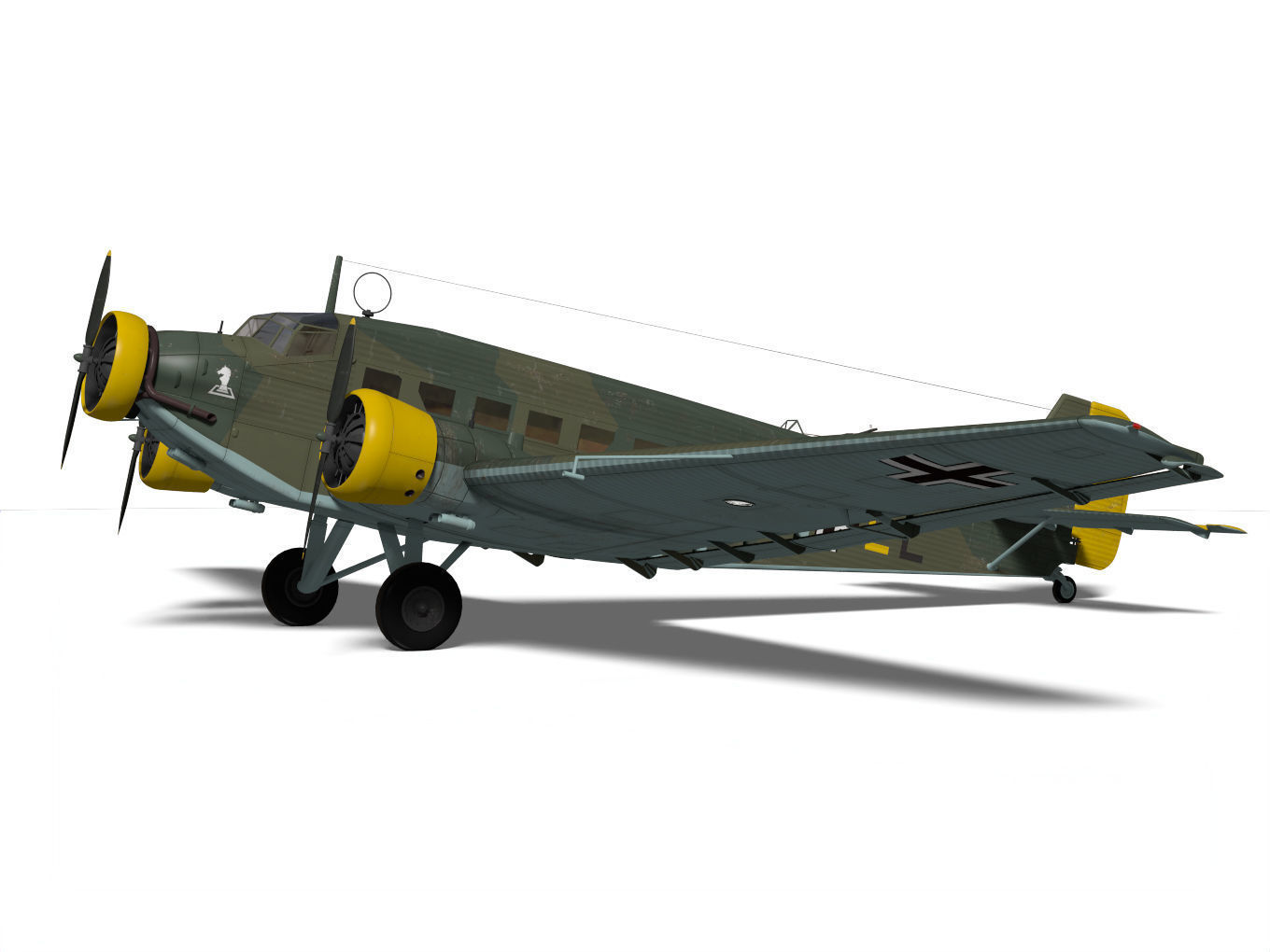Junkers Ju52 3D model_5
