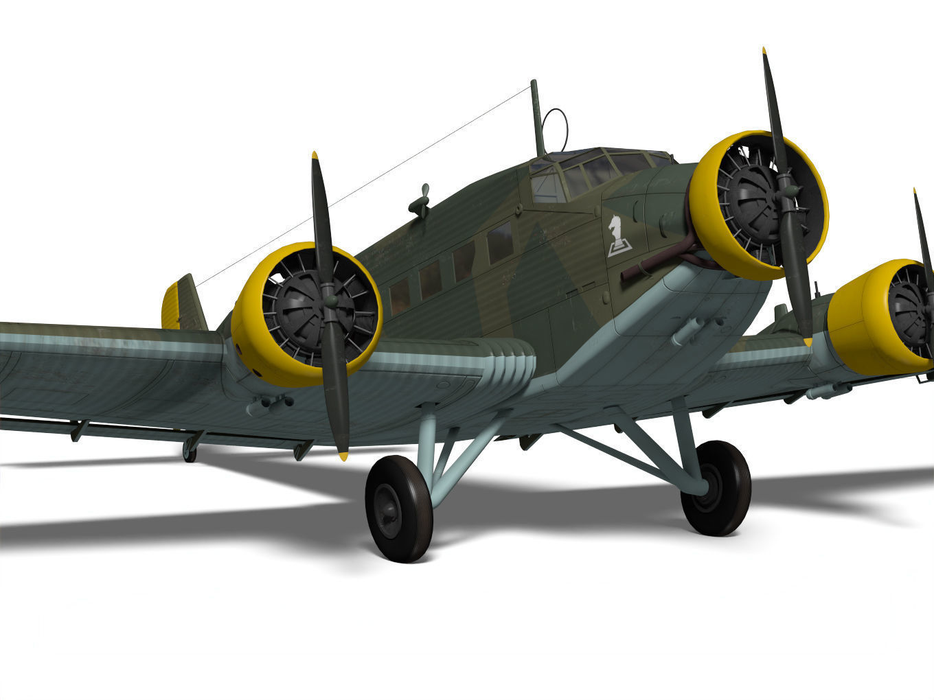 Junkers Ju52 3D model_7