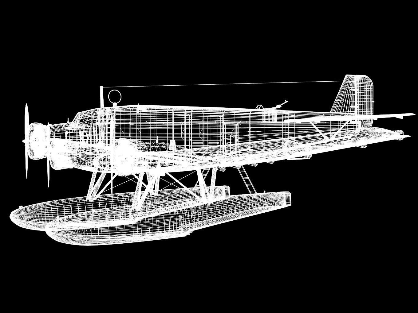 Junkers Ju52 3D model_13