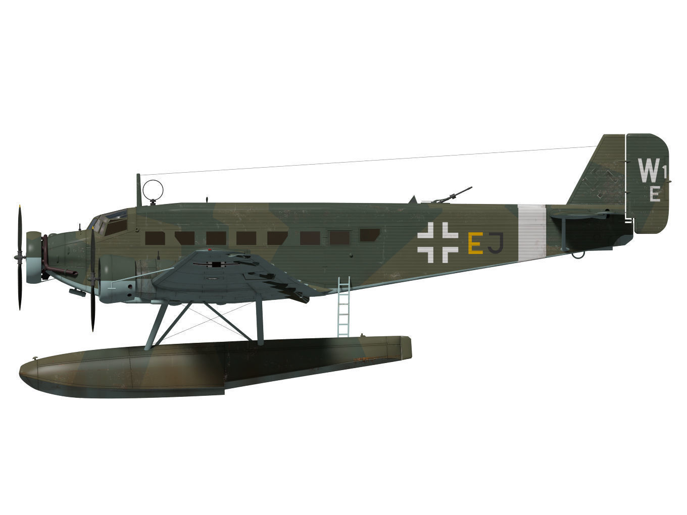 Junkers Ju52 3D model_8