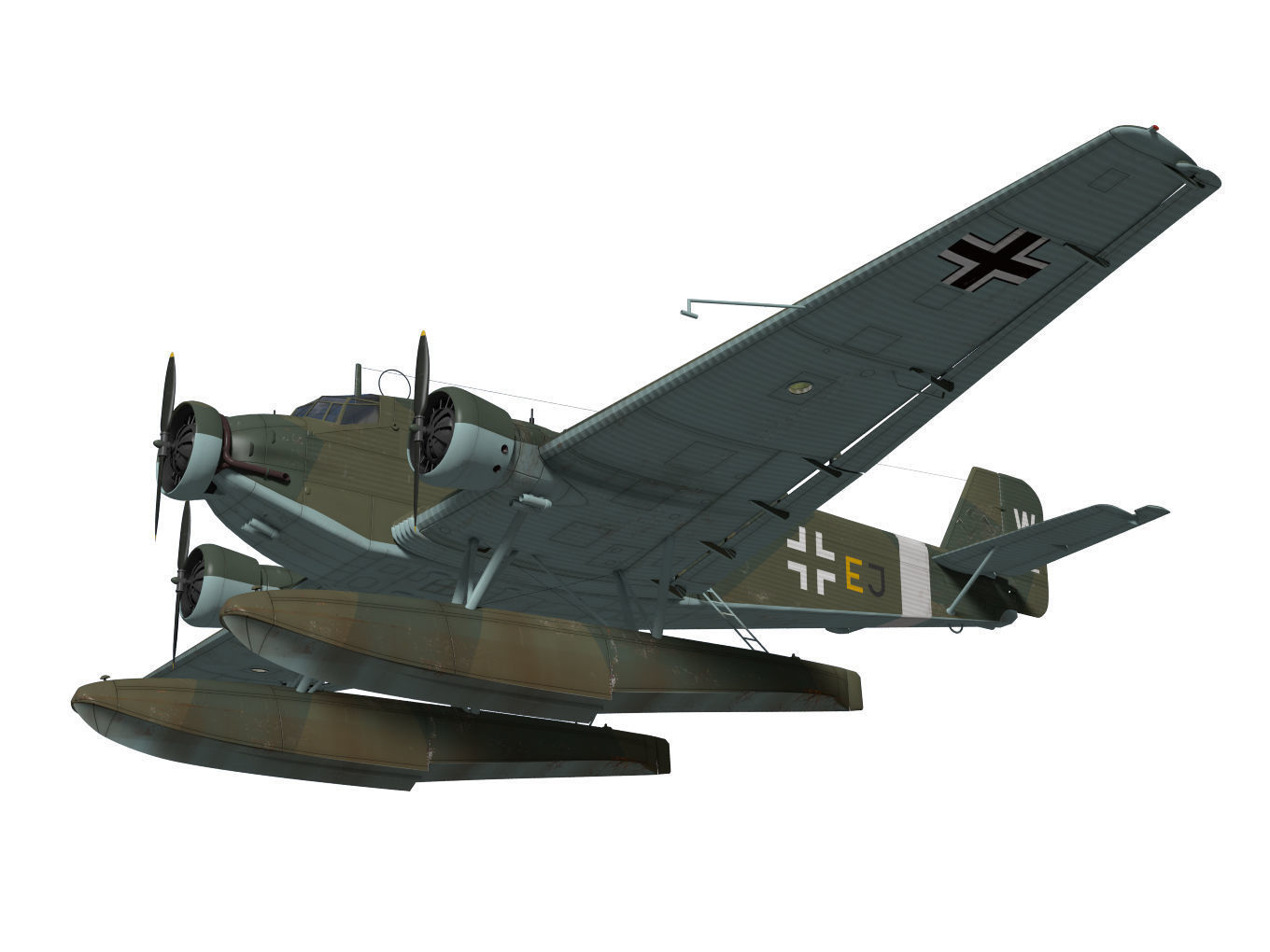 Junkers Ju52 3D model_3