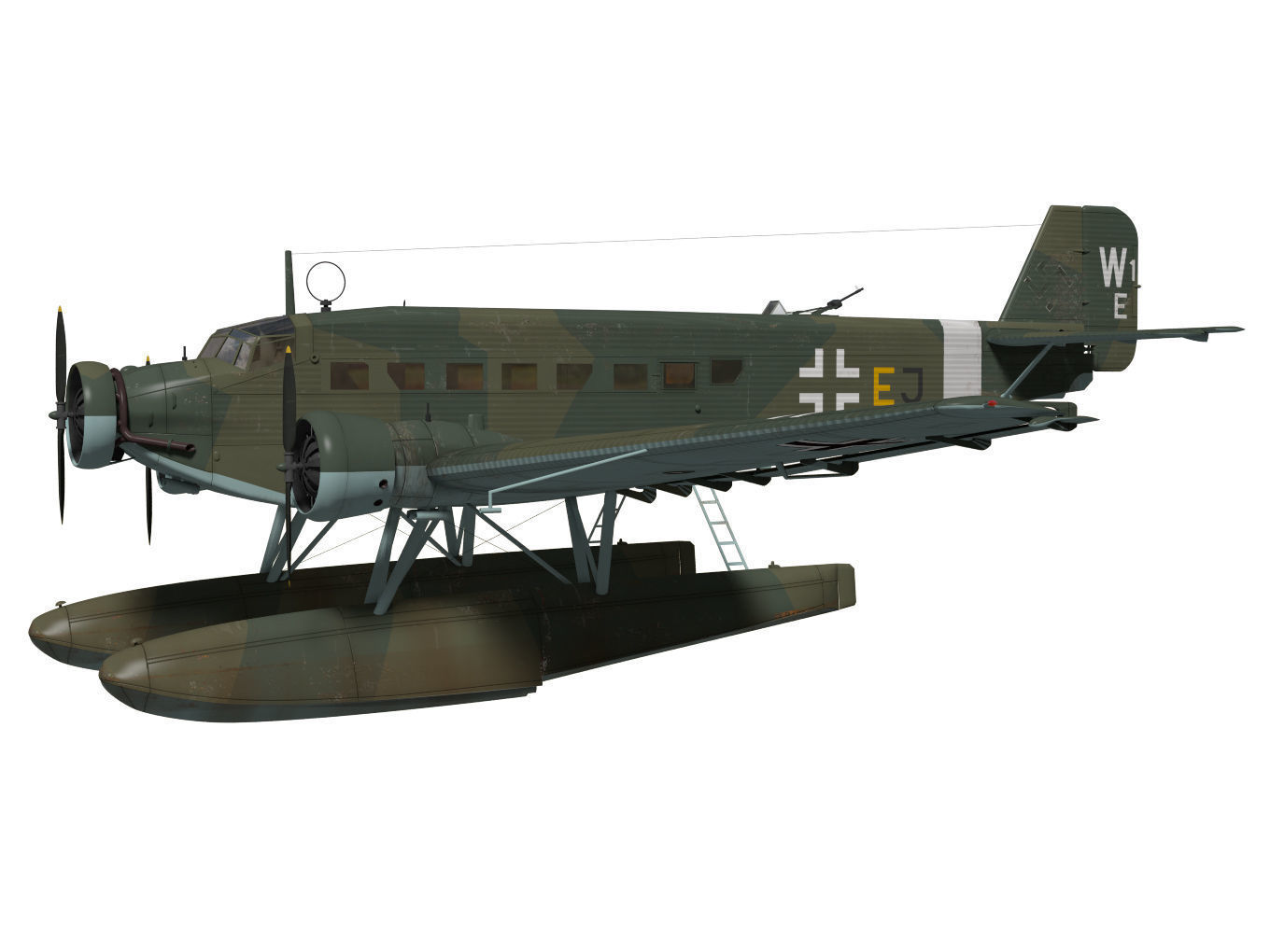 Junkers Ju52 3D model_2