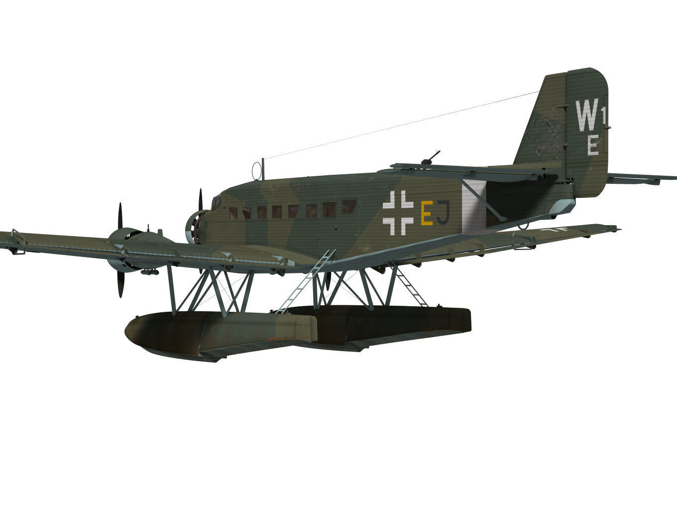 Junkers Ju52 3D model_6