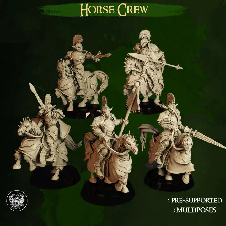 High Elves - Horse Crew 3D print model