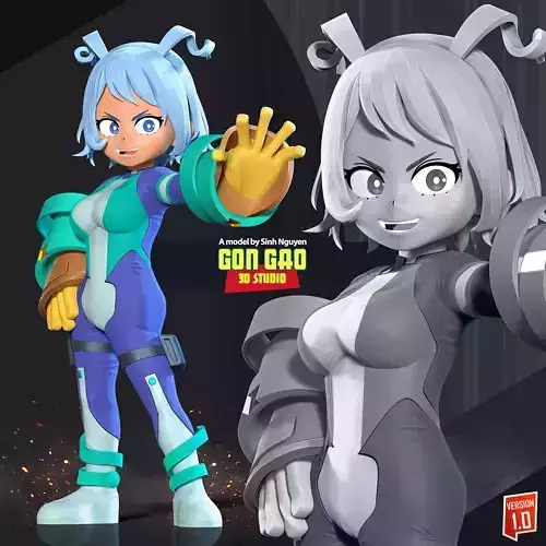 Kid Nejire Hado 3D print model