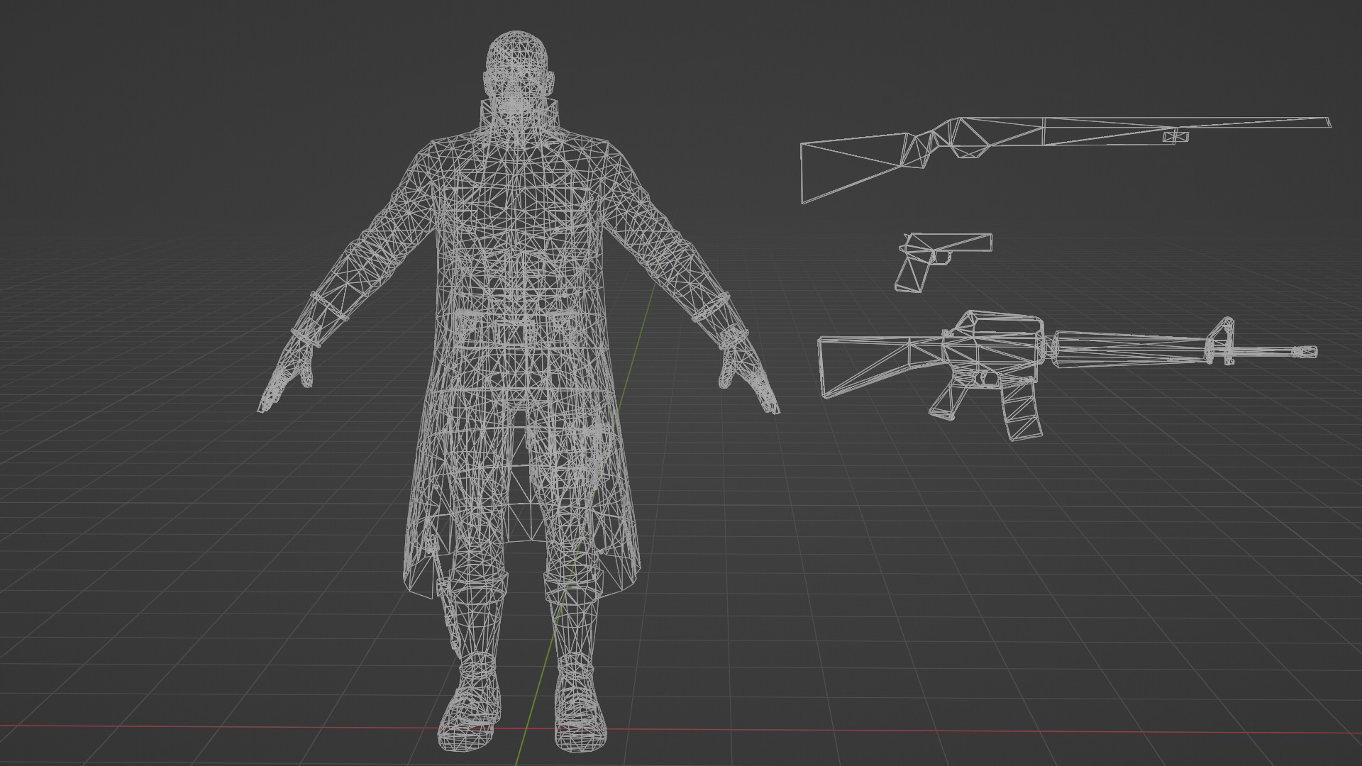 Nick Fury Low-poly 3D model_6