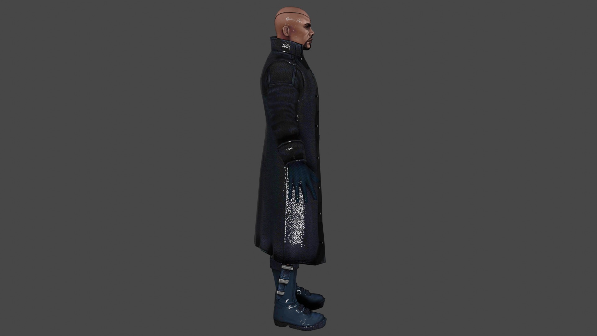 Nick Fury Low-poly 3D model_2