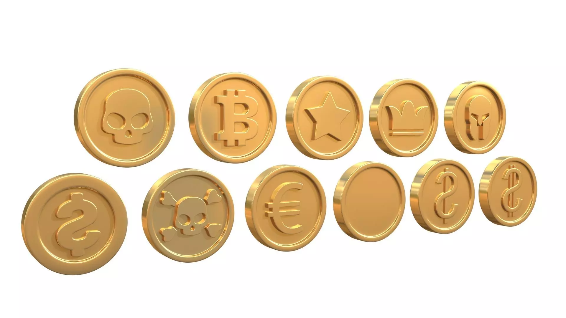 Coins 3D model_0