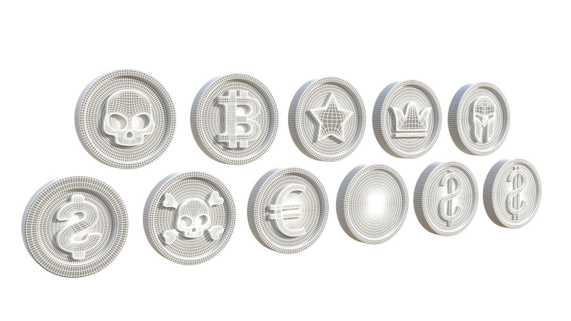 Coins 3D model_9
