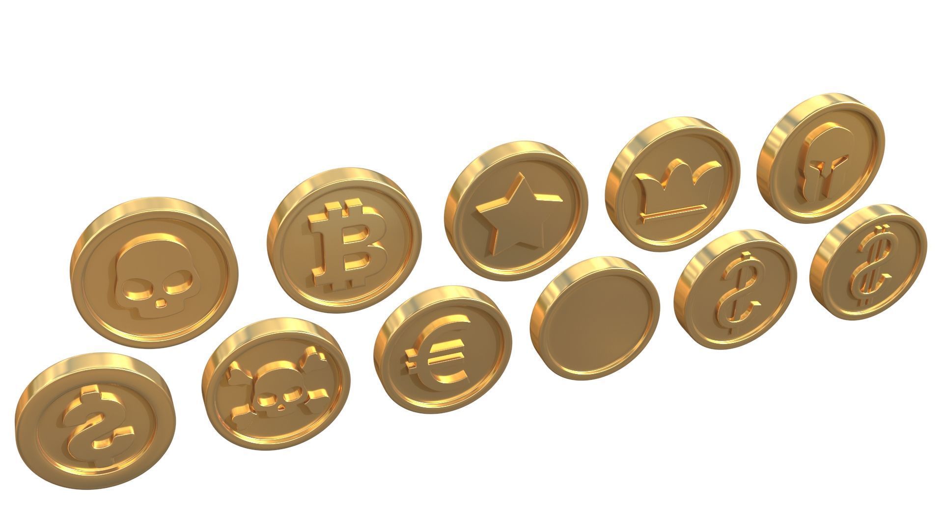 Coins 3D model_4