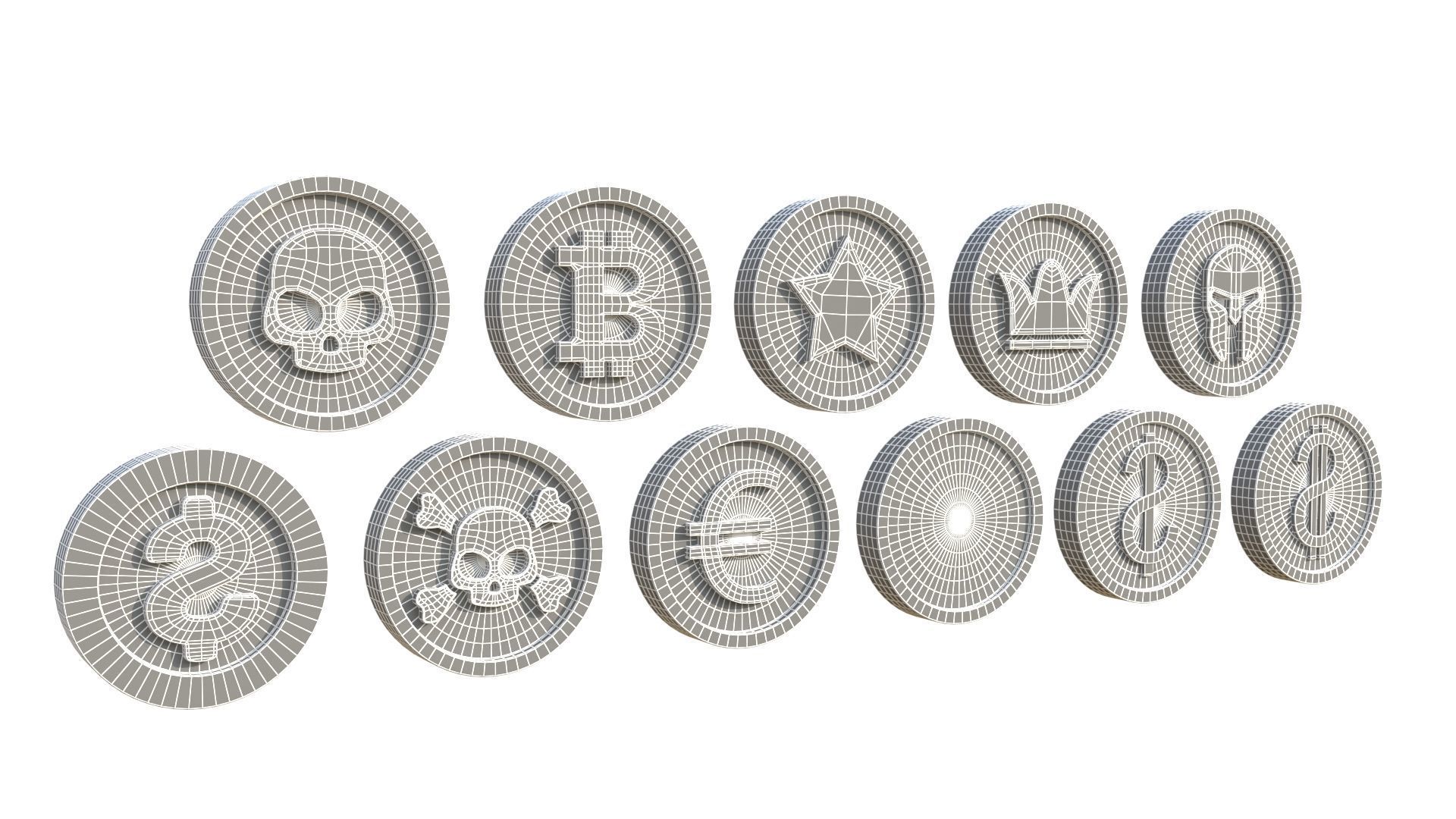 Coins 3D model_8