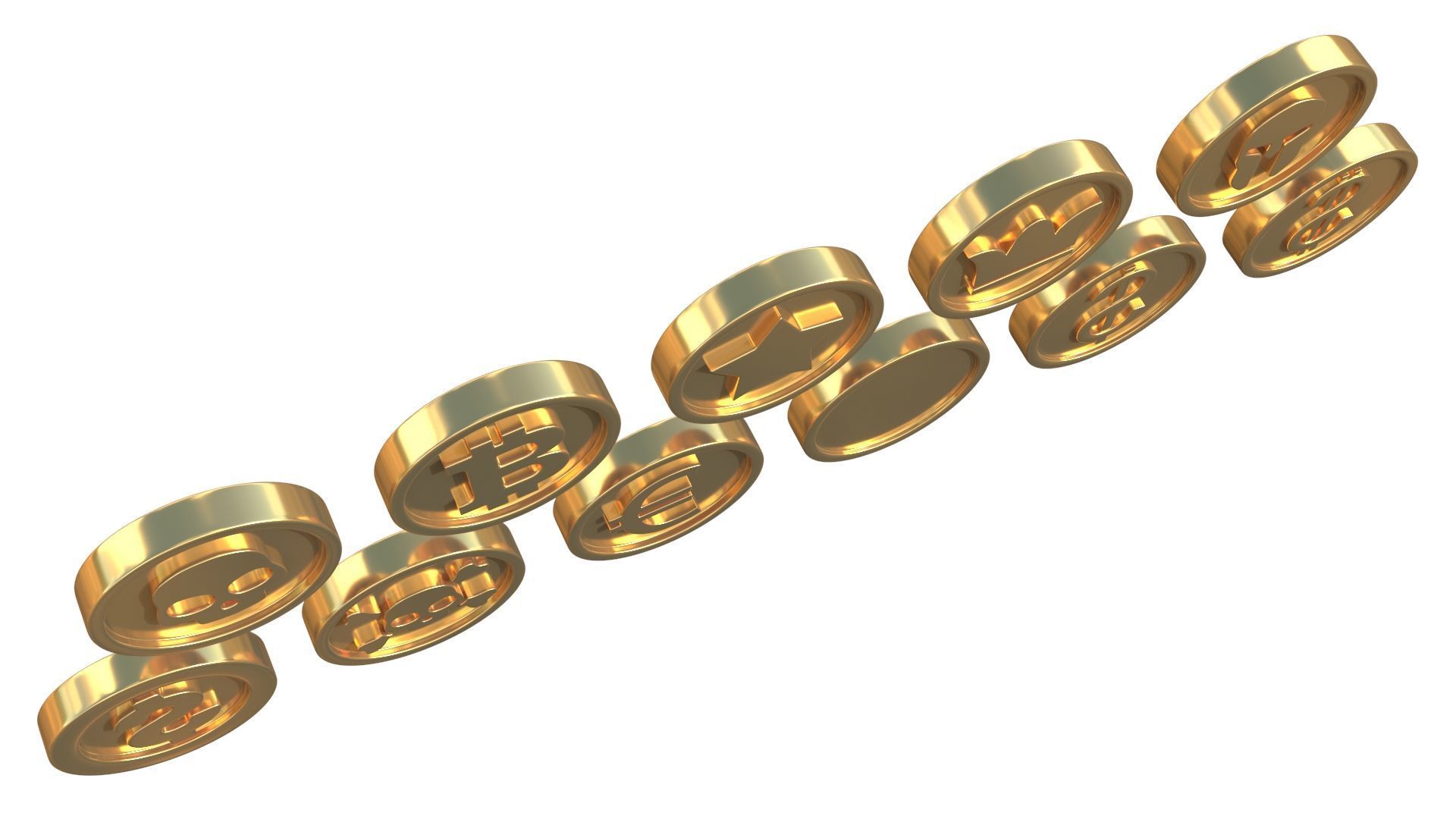Coins 3D model_7