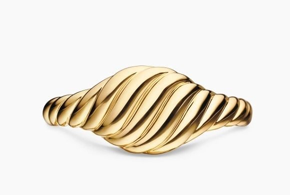 David Yurman Sculpted cable micro pinky ring 7 mm 3D print model