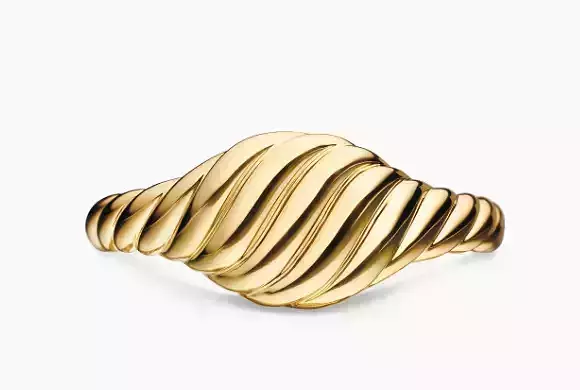 David Yurman Sculpted cable micro pinky ring 7 mm