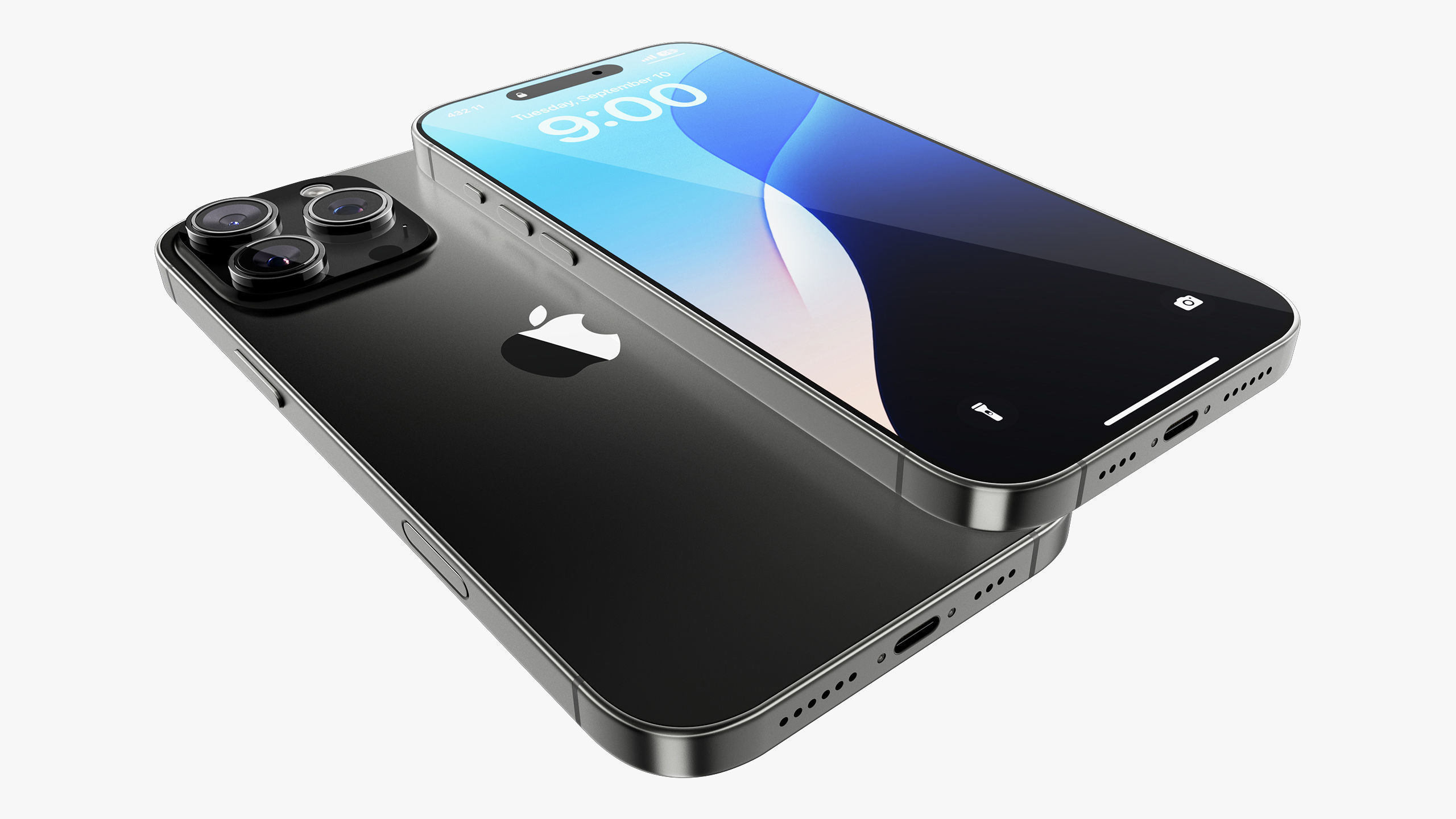 Apple iPhone 16 Pro  - Pro Max Black Titanium 3D model_23