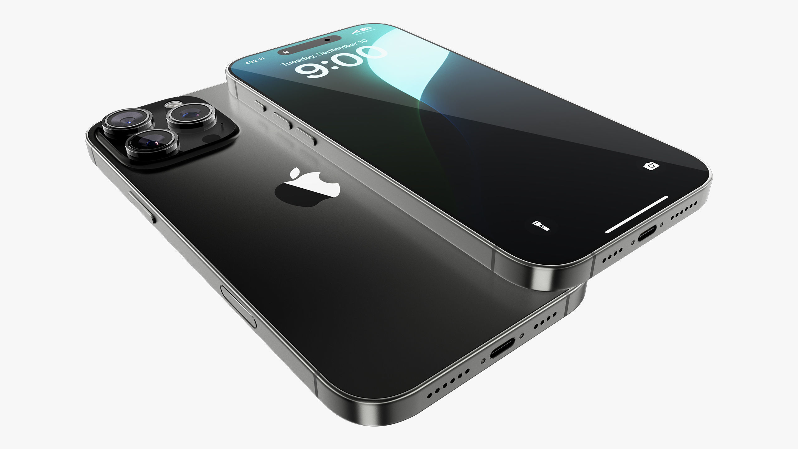 Apple iPhone 16 Pro  - Pro Max Black Titanium 3D model_31