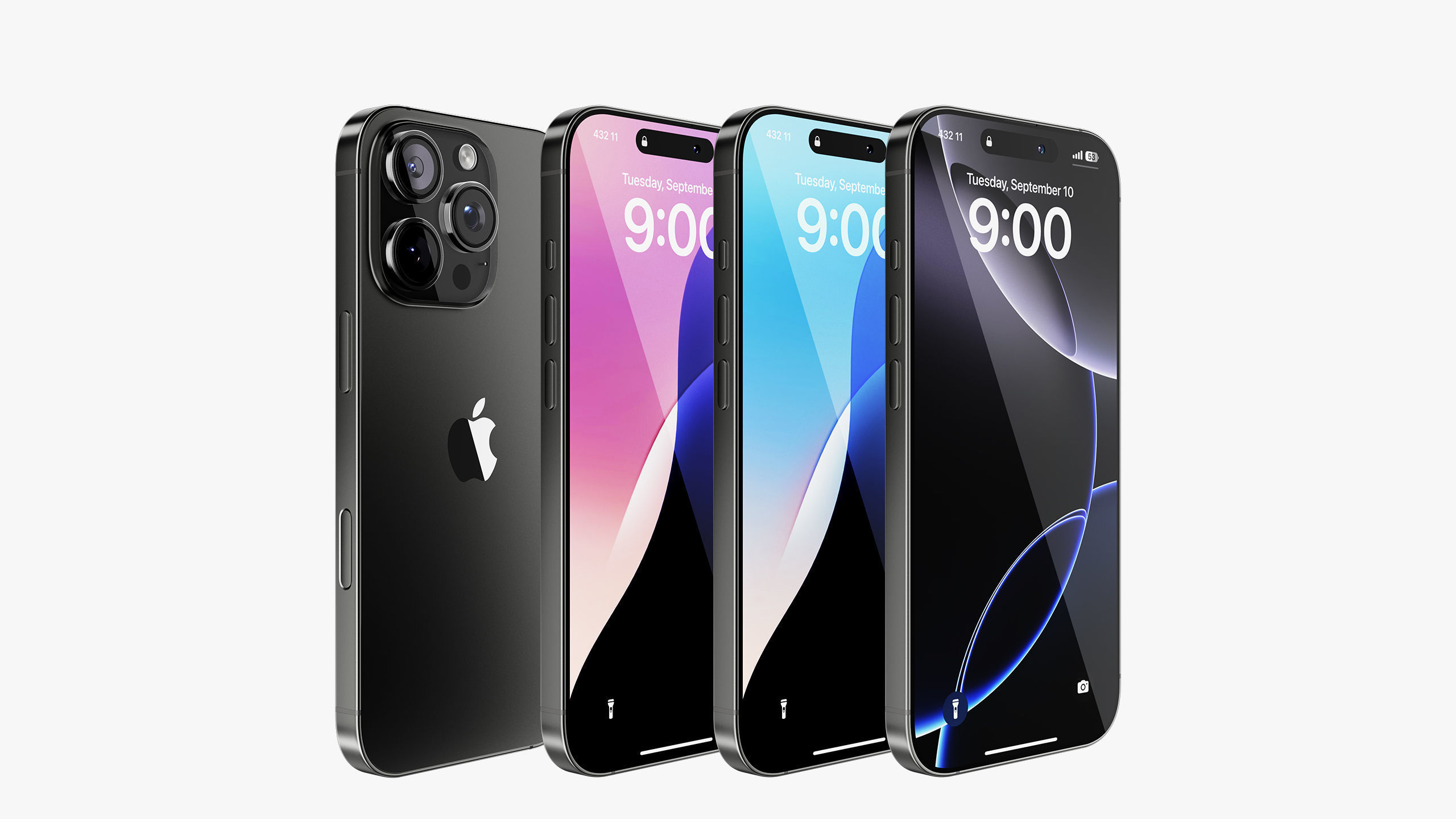 Apple iPhone 16 Pro  - Pro Max Black Titanium 3D model_2