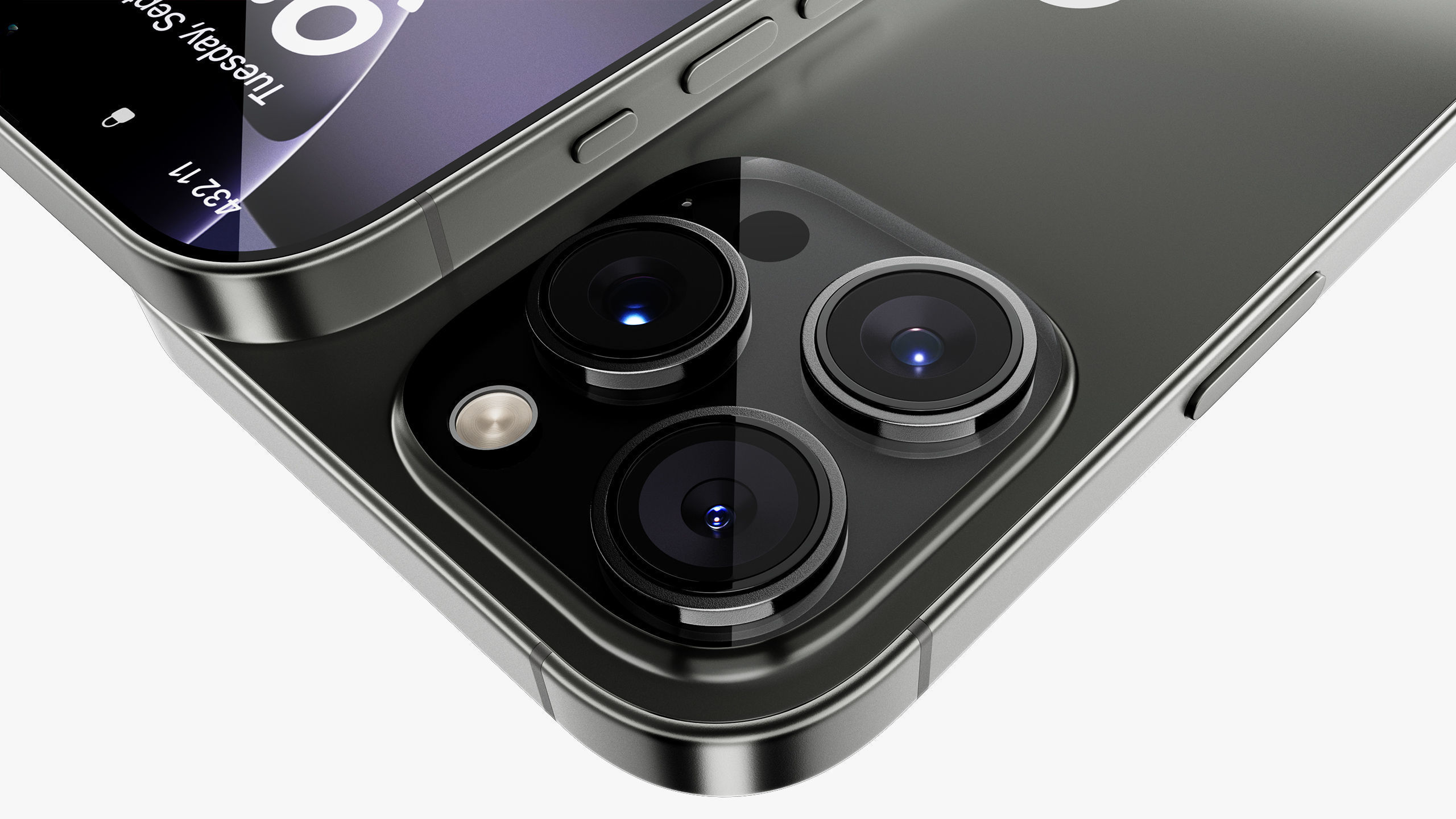 Apple iPhone 16 Pro  - Pro Max Black Titanium 3D model_19
