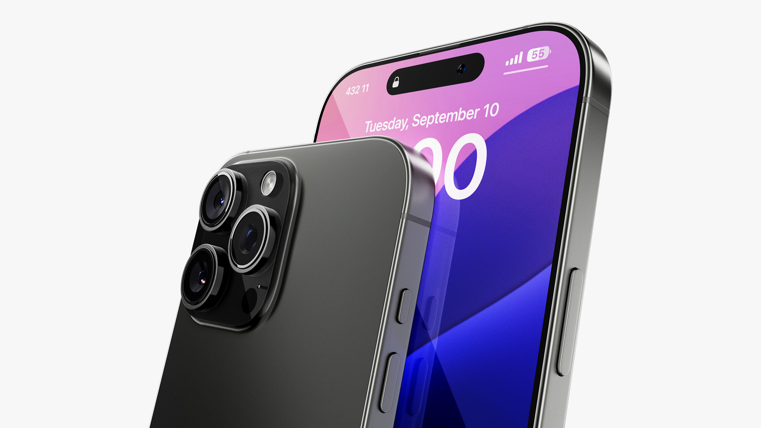 Apple iPhone 16 Pro  - Pro Max Black Titanium 3D model_17