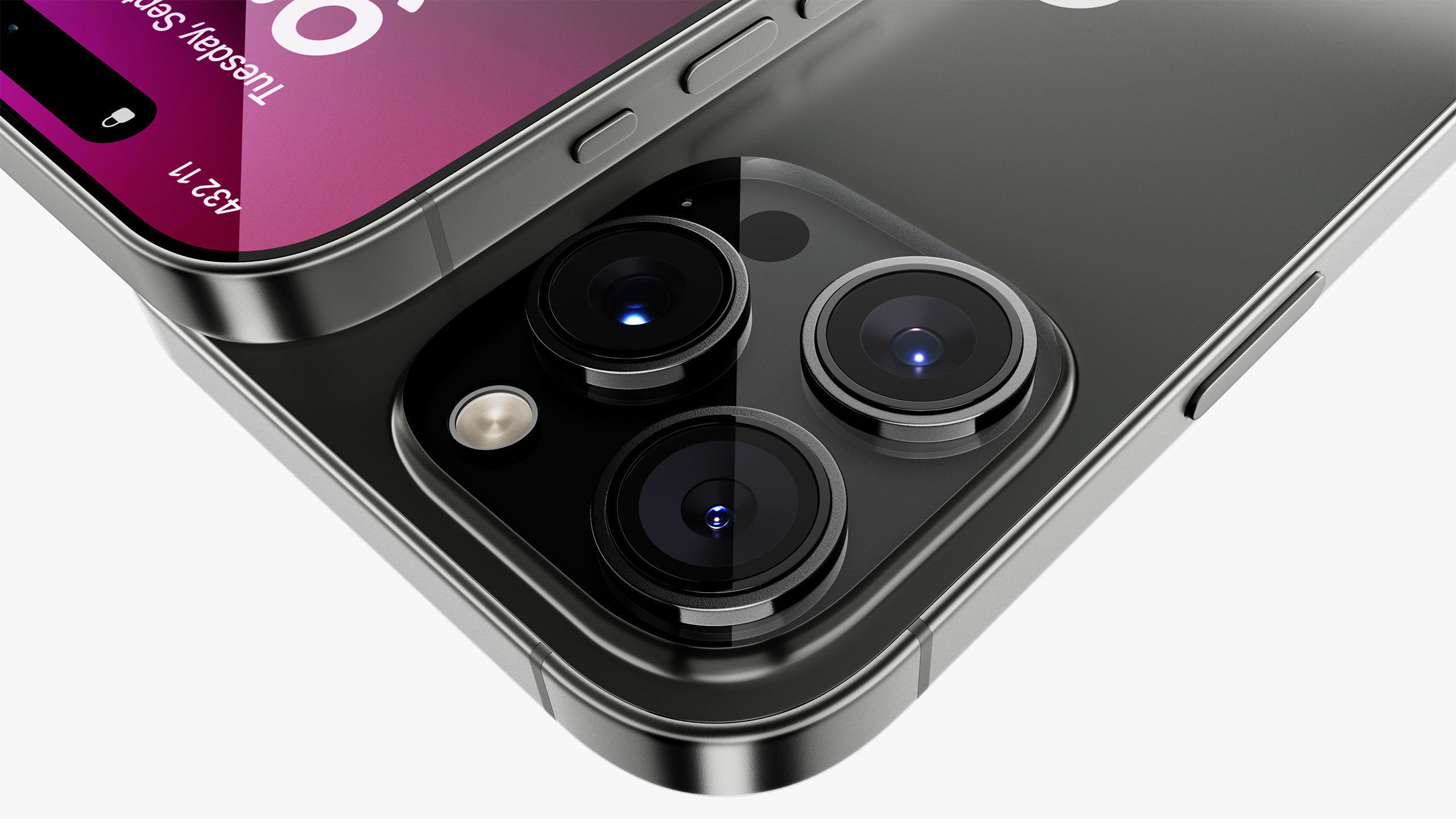 Apple iPhone 16 Pro  - Pro Max Black Titanium 3D model_27
