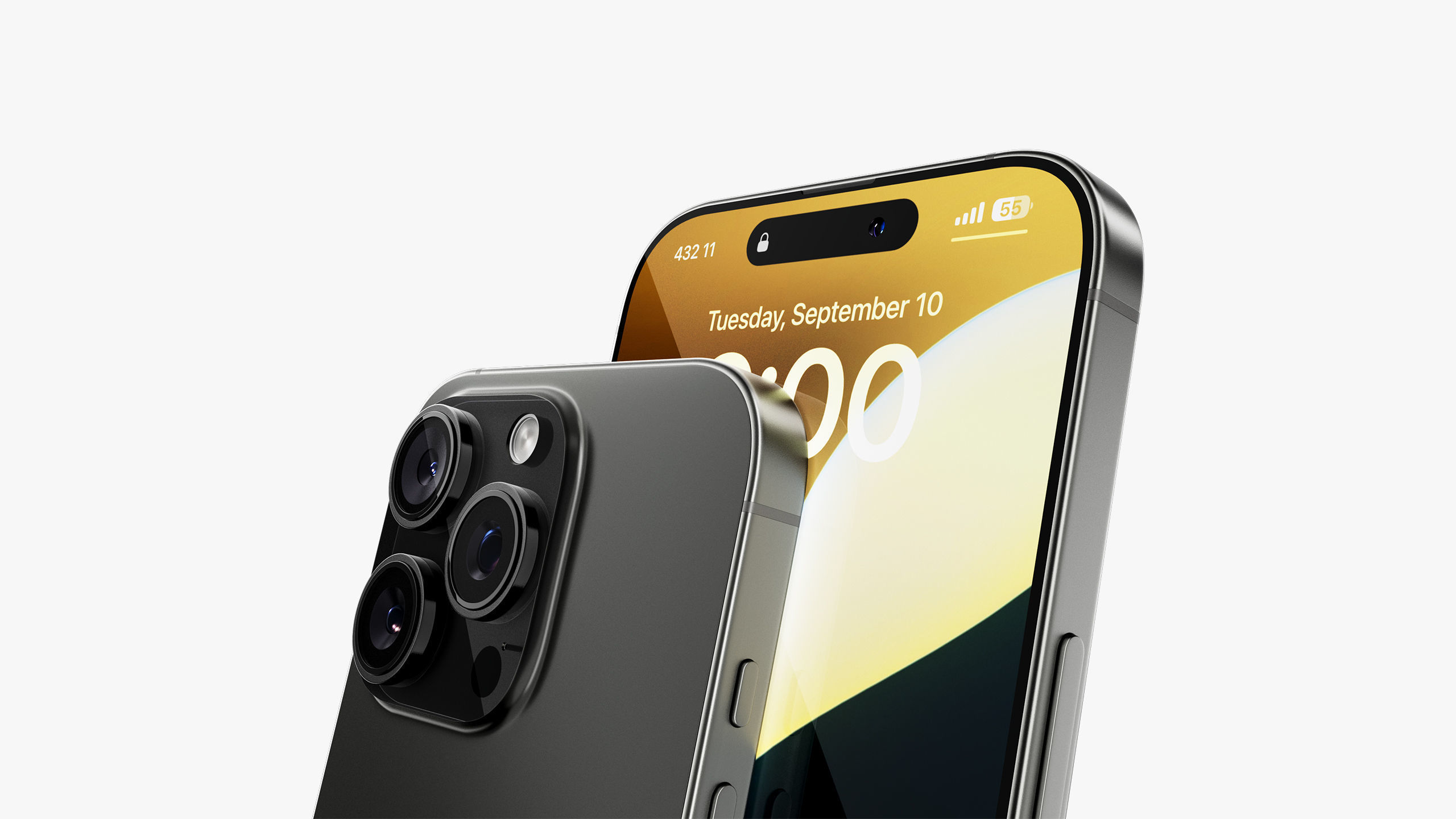 Apple iPhone 16 Pro  - Pro Max Black Titanium 3D model_26