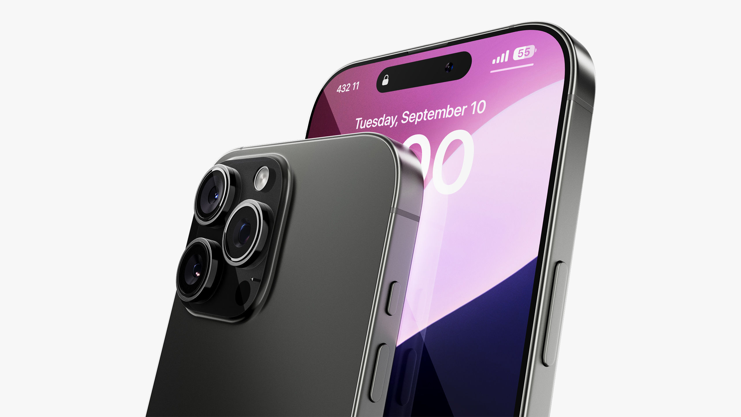 Apple iPhone 16 Pro  - Pro Max Black Titanium 3D model_25